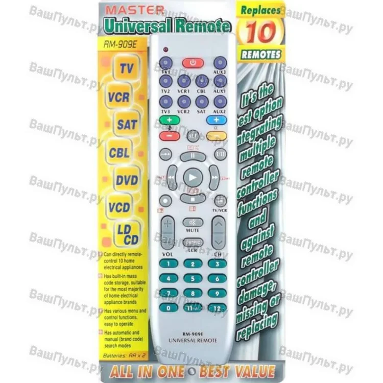 Универсальный пульт Master RM-909E