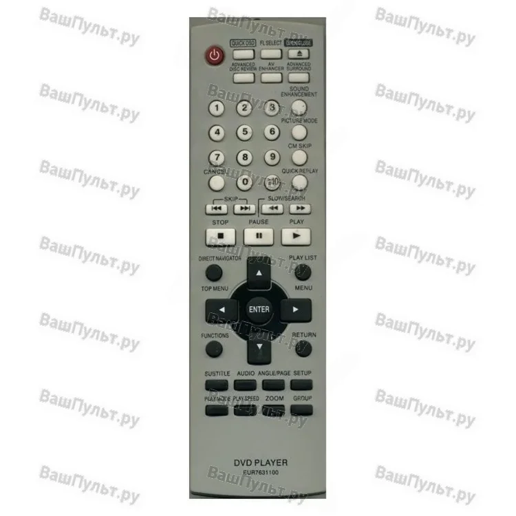 Пульт Huayu для Panasonic EUR7631100 (EUR7631110)