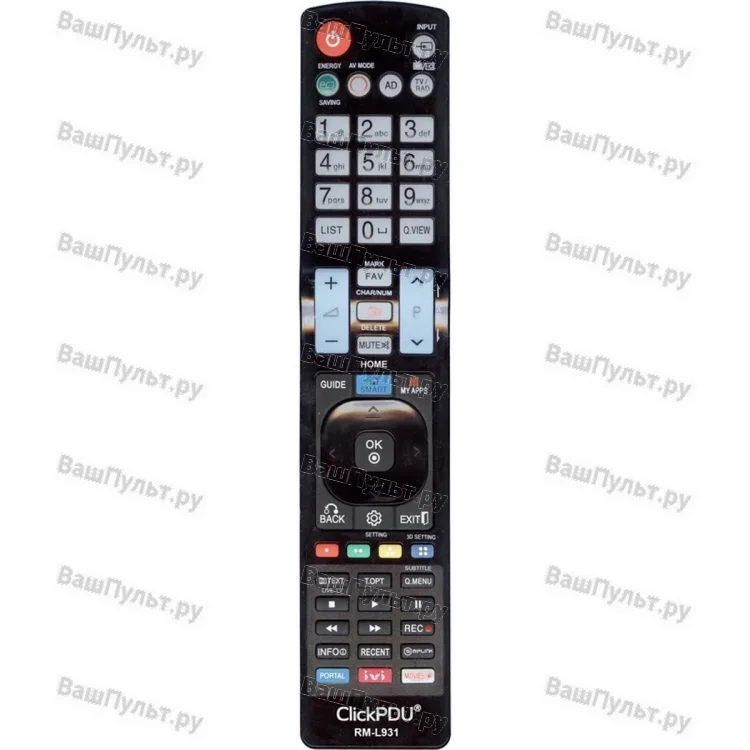Универсальный пульт ClickPdu для LG RM-L931