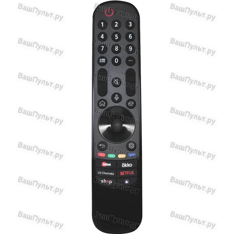 Пульт Huayu для LG AN-MR24GA (AKB76045010) (OKKO, IVI) (голосовое управление) +батарейки