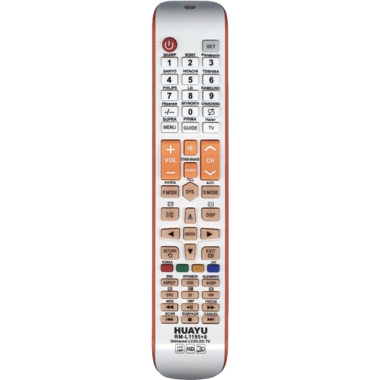 Универсальный пульт Huayu RM-L1195+8 оранжевый